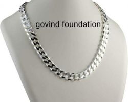 Sterling Silver chain broad design pure silver chain