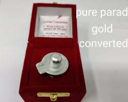 Original parad shivling gold converted mercury shivling 90 gm