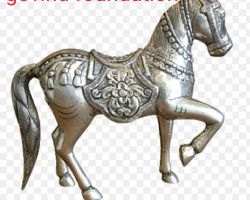 Silver horse pure silver horse statue 4 inches