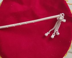 Silver bansuri silver flute 3.5 inches 5gm chandi ki bansi