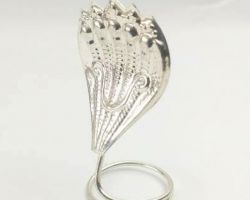 Silver Sheshnag  Panchmukhi silver sheshnaag 1.5 inches chandi ka sheshnaag