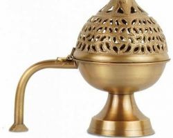Loban burner brass gold loban burner