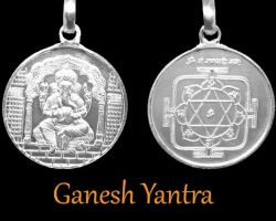 Ganesh yantra locket silver ganesh yantra pendant