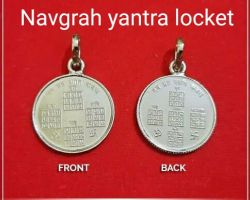 Navgrah yantra locket silver navgrah yantra pendant