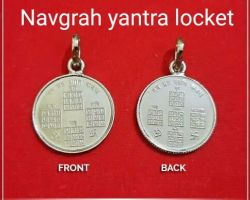 Navgrah yantra locket silver navgrah yantra pendant