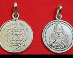 Saibaba locket Silver  SaiBaba  yantra pendant