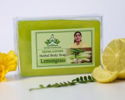 Herbal soap lemongrass set of 2 brand seema govind