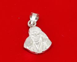 Silver sai baba locket pure silver saibaba pendant