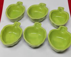 Chutney bowl ceramic chutney bowl green colour