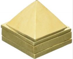 Brass Pyramid multilayered pure brass Pyramid