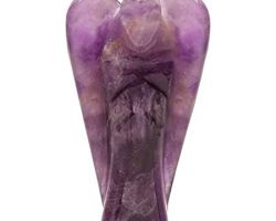 Amethyst angel lucky angel 2 inches natural amethyst stone