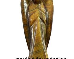 Angel tiger eye lucky angel tiger eye stone 2 inches