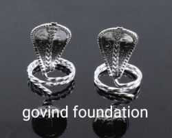 Silver nag nagin silver snake pair standing chandi ka nag nagin joda