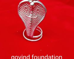 Silver nag silver snake 2 inches pure silver naag