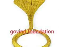 Brass nag brass snake brass sheshnaag 2.5 inches