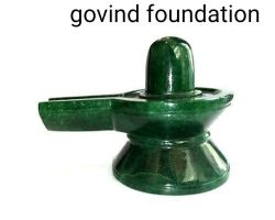 Green jade shivling margaj shivling 3 inches