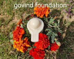 Shivling white aventurine stone shivling 2.5 inches