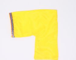 Gomukhi jaap bag  L shape yellow jap bag