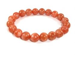 Sunstone bracelet 8mm natural sunstone bracelet