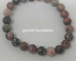 Rhodonite bracelet 10mm natural rhodonite bracelet