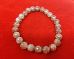 Sunstone bracelet 10mm natural sunstone bracelet