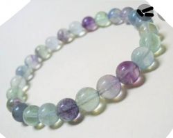 Multi fluorite bracelet 10mm rainbow fluorite bracelet