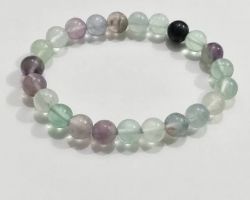 Rainbow fluorite bracelet 8mm multi fluorite bracelet