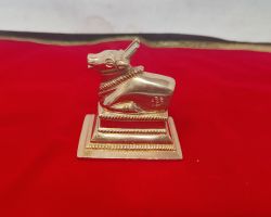 Brass nandi statue nandi idol 3 inches