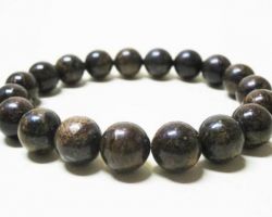Bronzite bracelet 10mm natural bronzite stone bracelet