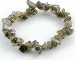Labradorite chips bracelet natural labradorite bracelet in chips shape stone