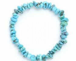 Turquoise chips bracelet natural turquoise bracelet firoza bracelet
