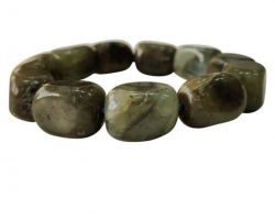 Labradorite tumbled bracelet natural labradorite bracelet in tumbled stone