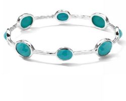 Turquoise silver bangle for women firoza silver kada Firoza Kada