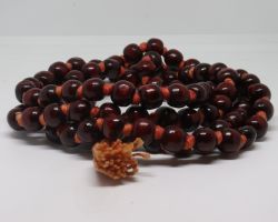 Lal chandan mala Red sandalwood  mala 8mm 108 beads