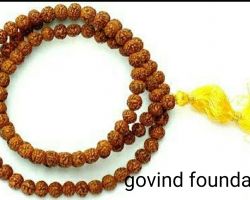 Chikna pathri rudraksha mala 6mm chikna mala 108 beads