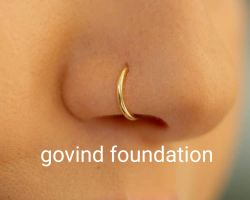 Gold nose ring nose pin gold