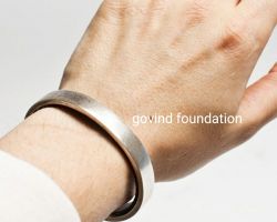 Silver kada 70gm flat design pure silver kada for mens