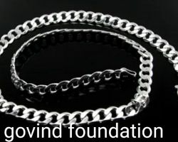 Silver chain link design pure silver chain 16gm