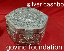 Silver cashbox pure silver box for cash and silver gift box
