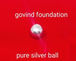 Pure silver ball 20gm 14mm chandi ki thoss goli