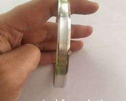 Punjabi Silver kada flat Broad pure silver Sikh kada