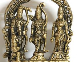 Ramdarbar statue panchdhatu 6 inches pure panchdhatu Ram Darbar statue