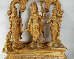 Ramdarbar statue in brass 5 inches Ramdarbar idol