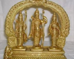 Ramdarbar statue brass 9 inches Ram Darbar idols