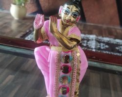 Ashtdhatu krishna idol 7 inches painted krishna statue ashtdhatu