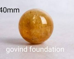 Citrine stone ball 40mm natural citrine sphere ball