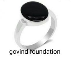 Black hakik Ring natural black hakik silver ring 10 carrot