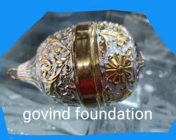 Silver Nariyal pure silver coconuts 5 .5 inches silver shrifal