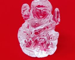 Sphatik Saraswati idol 4cm original sfatik Saraswati idol crystal Saraswati idol