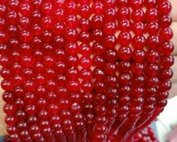 Manik beads strand string 8mm Ruby beads string